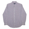 RALPH LAUREN Mens Blue Red Checked Shirt M Classic Button Down Collar Cotton