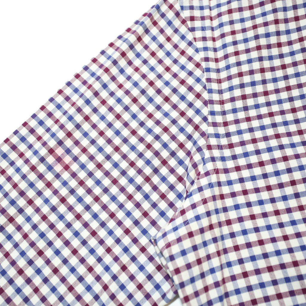 RALPH LAUREN Mens Blue Red Checked Shirt M Classic Button Down Collar Cotton