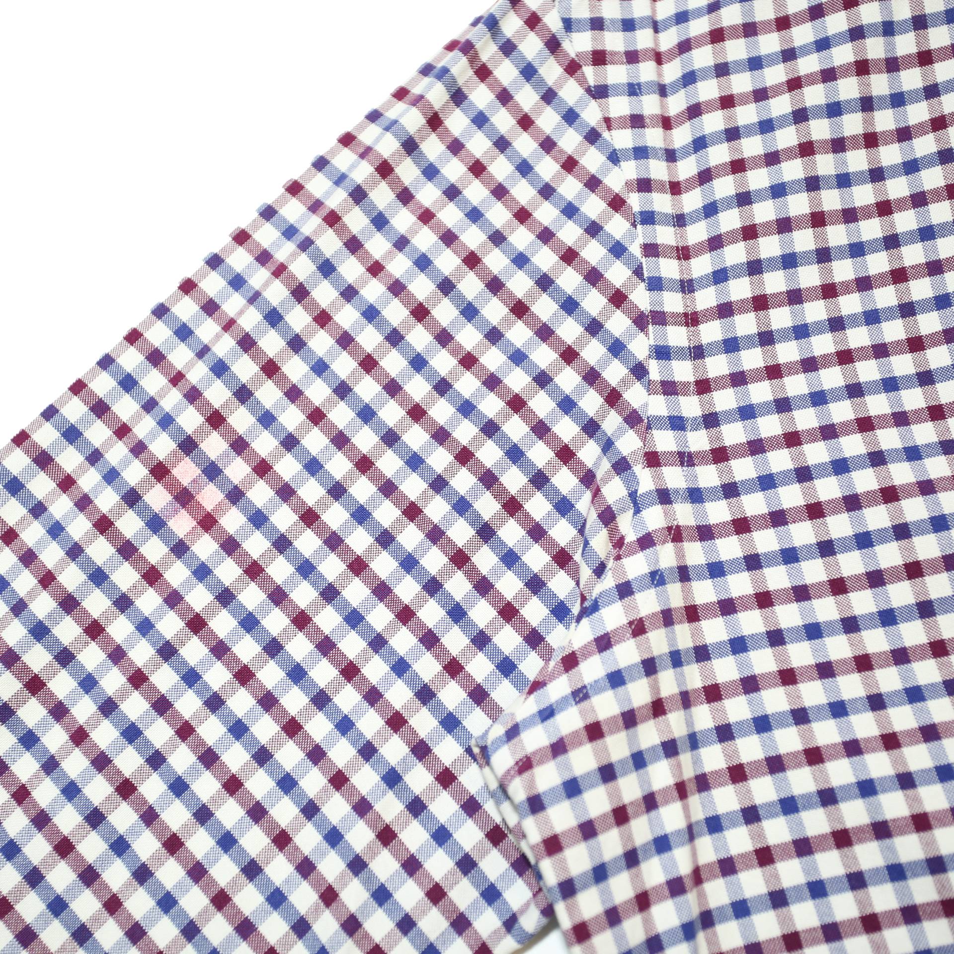 RALPH LAUREN Mens Blue Red Checked Shirt M Classic Button Down Collar Cotton