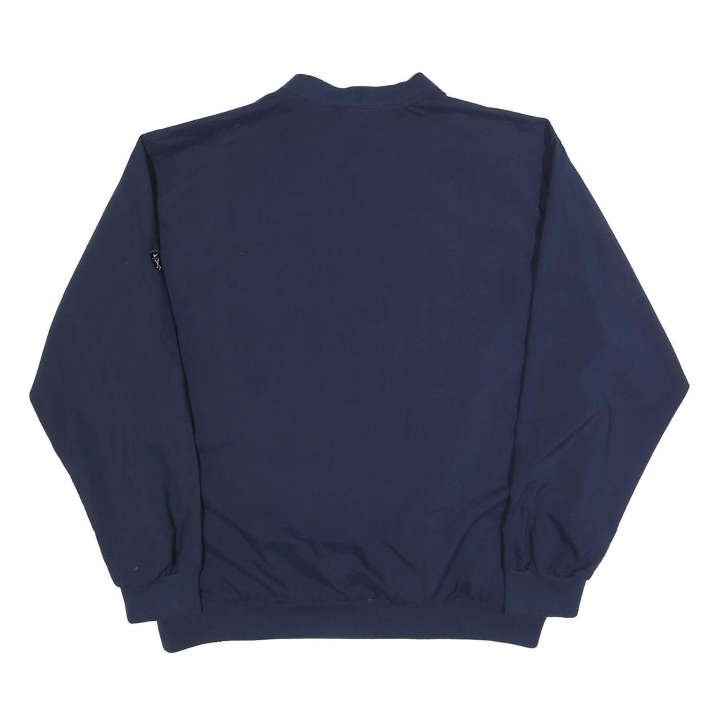 NIKE Mens Blue Crew Neck L Polyester Sweatshirt Pullover Long Sleeve Lightweight