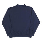 NIKE Mens Blue Crew Neck L Polyester Sweatshirt Pullover Long Sleeve Lightweight