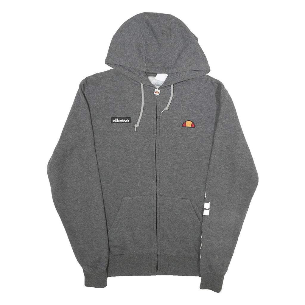 PUMA Womens Grey Cotton Blend Full Zip Hoodie UK 10 Comfort Casual Wear