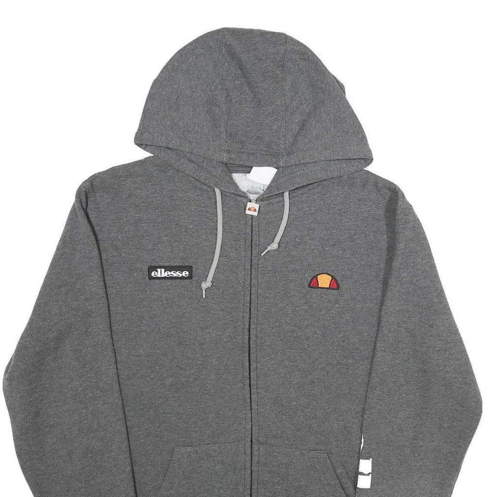 PUMA Womens Grey Cotton Blend Full Zip Hoodie UK 10 Comfort Casual Wear