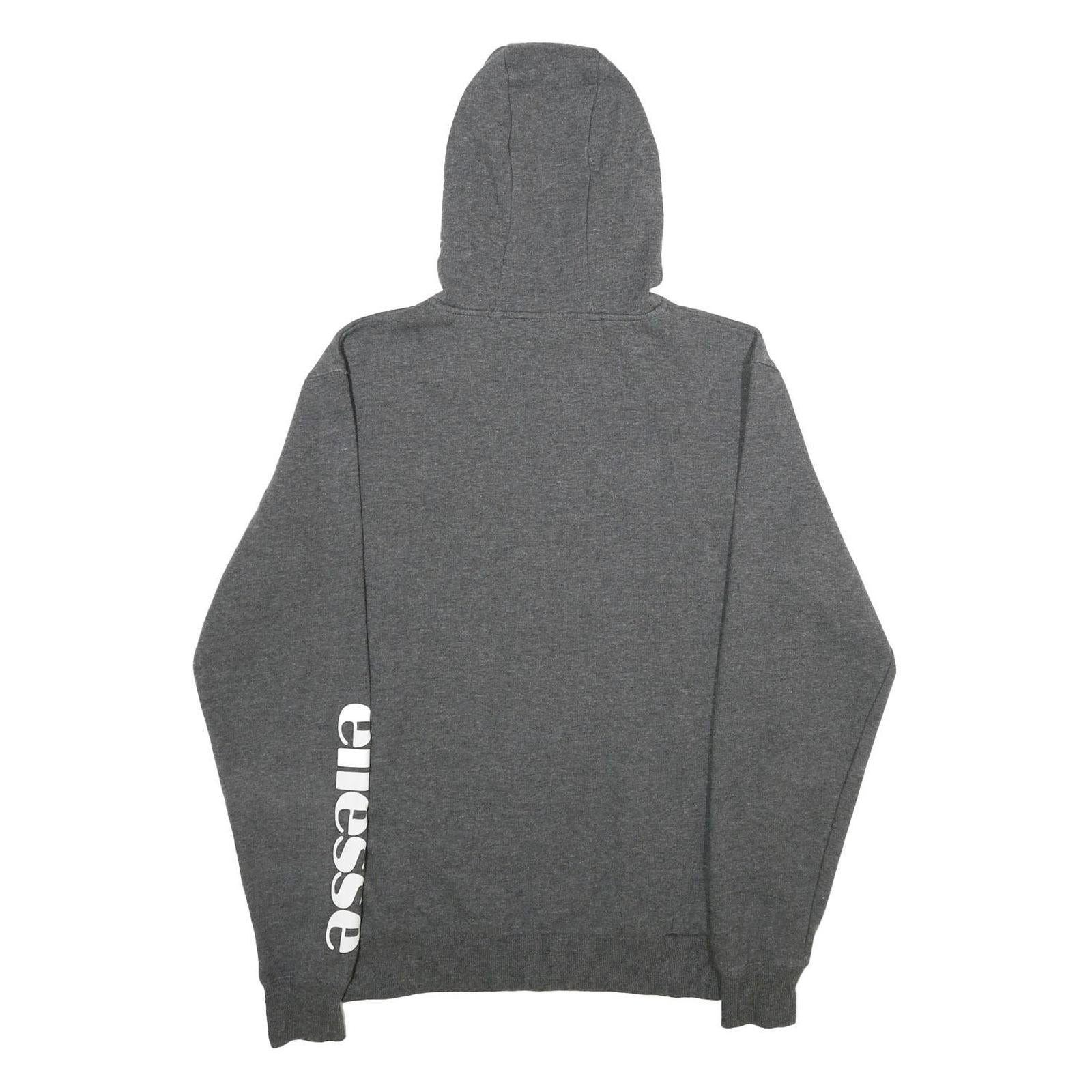 PUMA Womens Grey Cotton Blend Full Zip Hoodie UK 10 Comfort Casual Wear