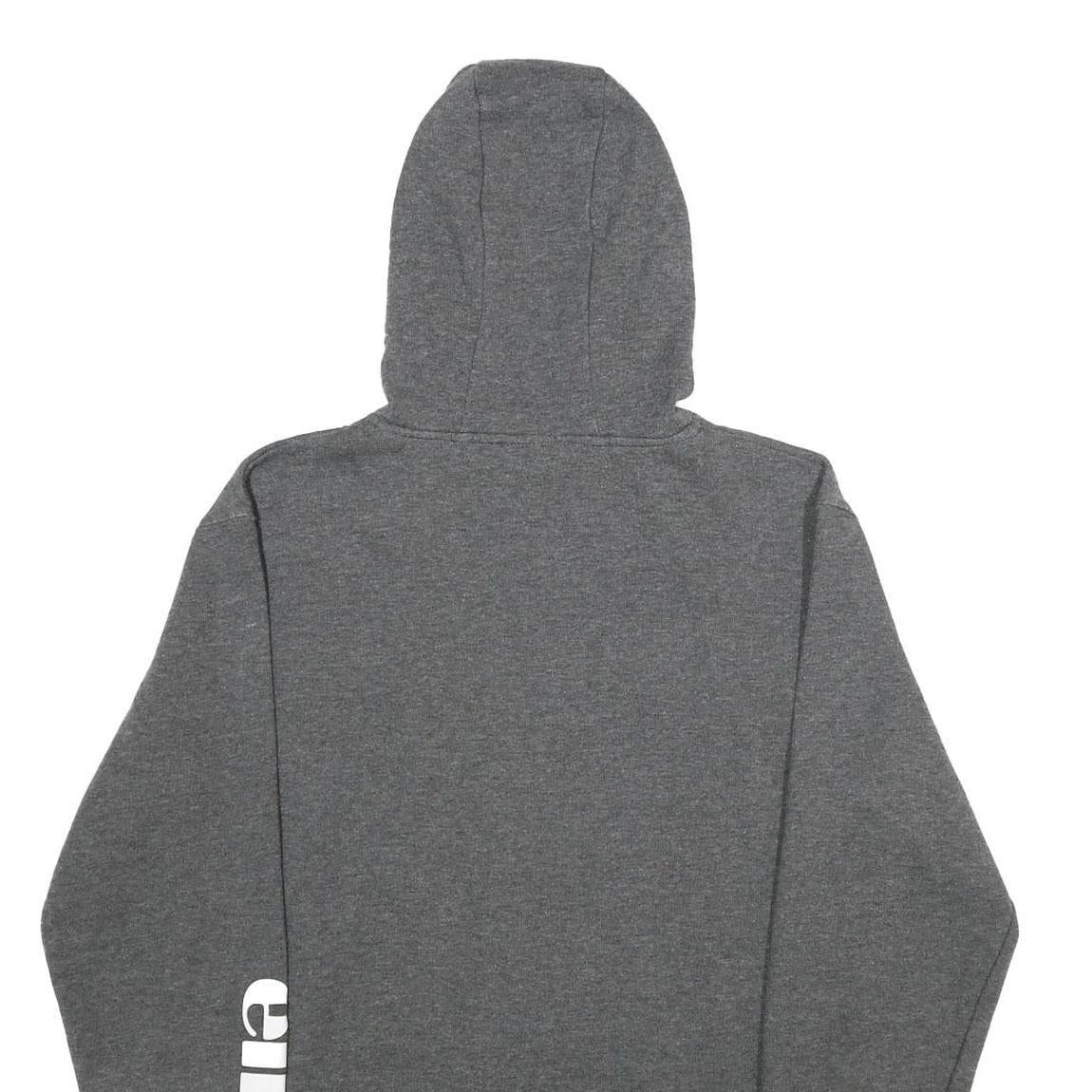 PUMA Womens Grey Cotton Blend Full Zip Hoodie UK 10 Comfort Casual Wear