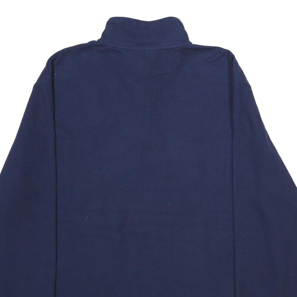 CHAPS Mens Blue Plain Pullover Crew Neck Basic Knit XL Cotton Jumper