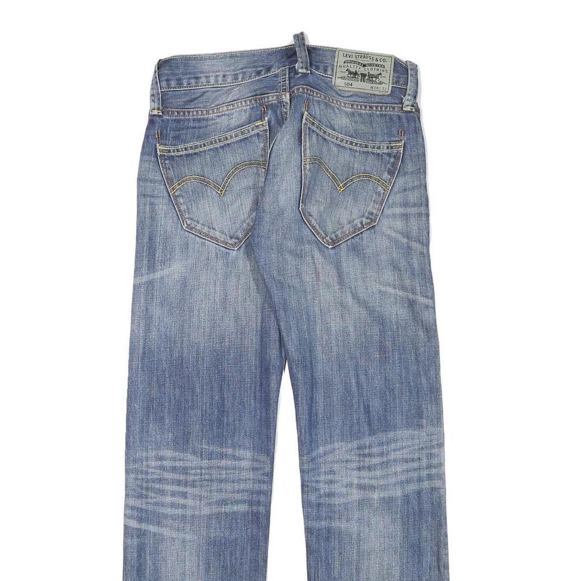 LEVI'S Mens Blue Regular Straight Denim Medium W28 L29 Classic Cotton Blend Zip