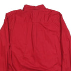 CHAPS Mens Red Shirt XL Button-Down Collar Long Sleeve Cotton Blend Casual