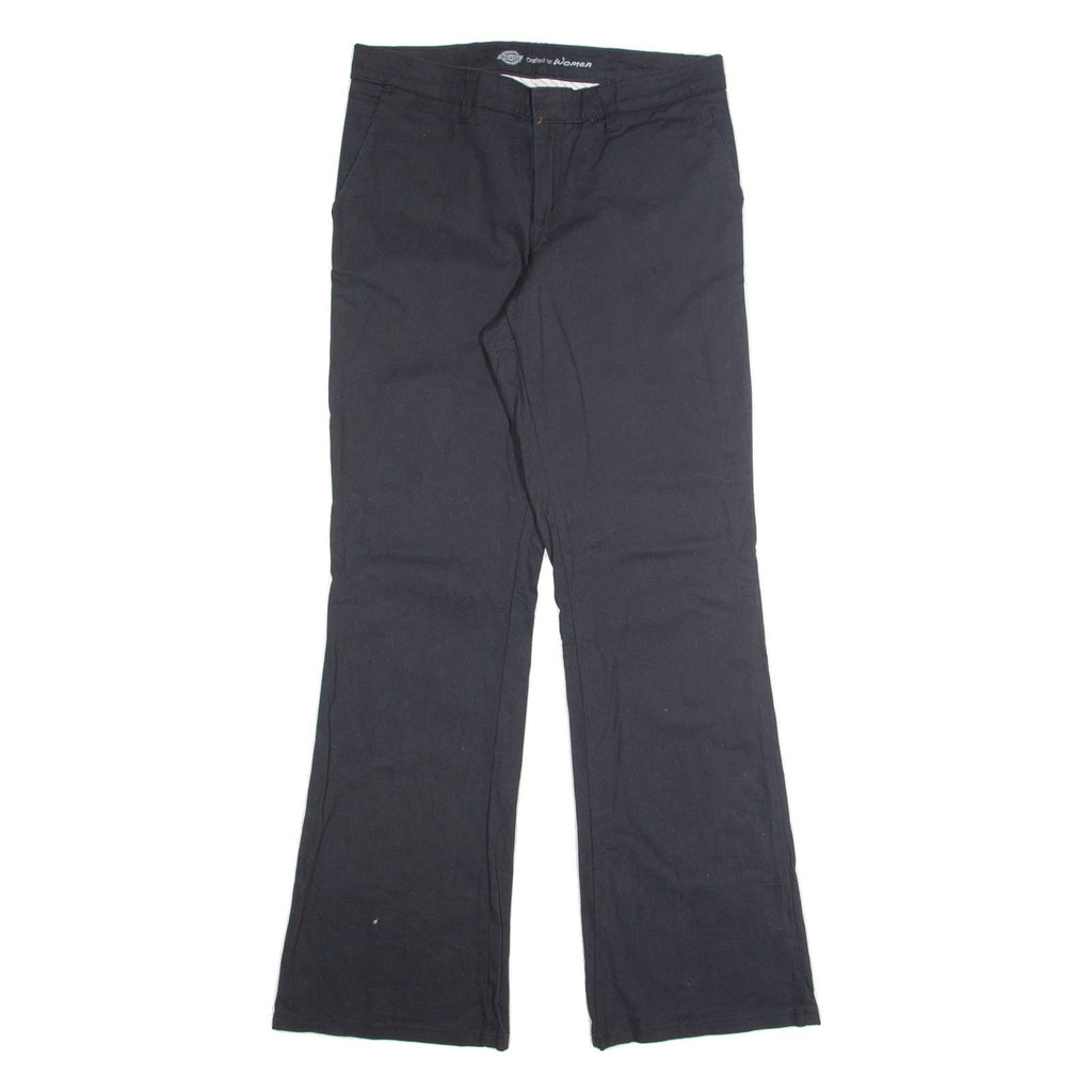 DICKIES Womens Trousers Black Regular Bootcut W32 L32