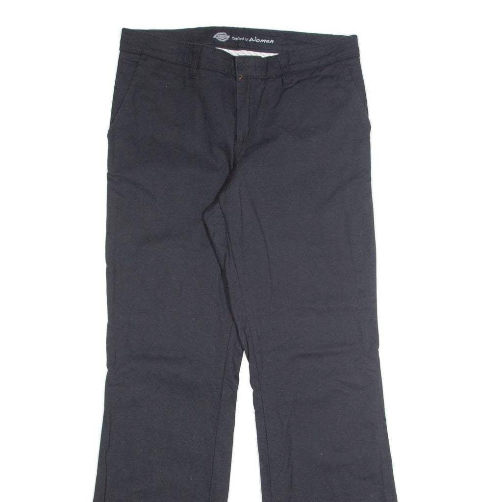 DICKIES Womens Trousers Black Regular Bootcut W32 L32