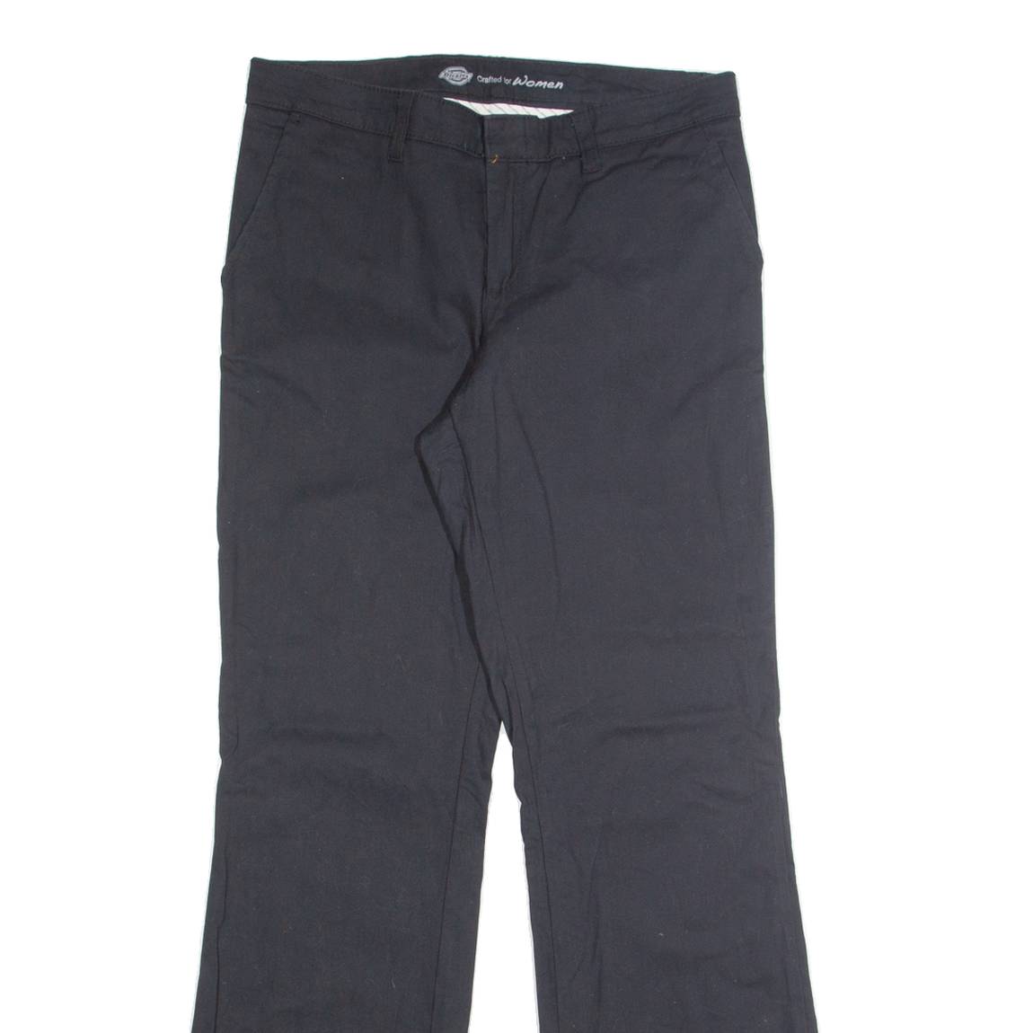 DICKIES Womens Trousers Black Regular Bootcut W32 L32