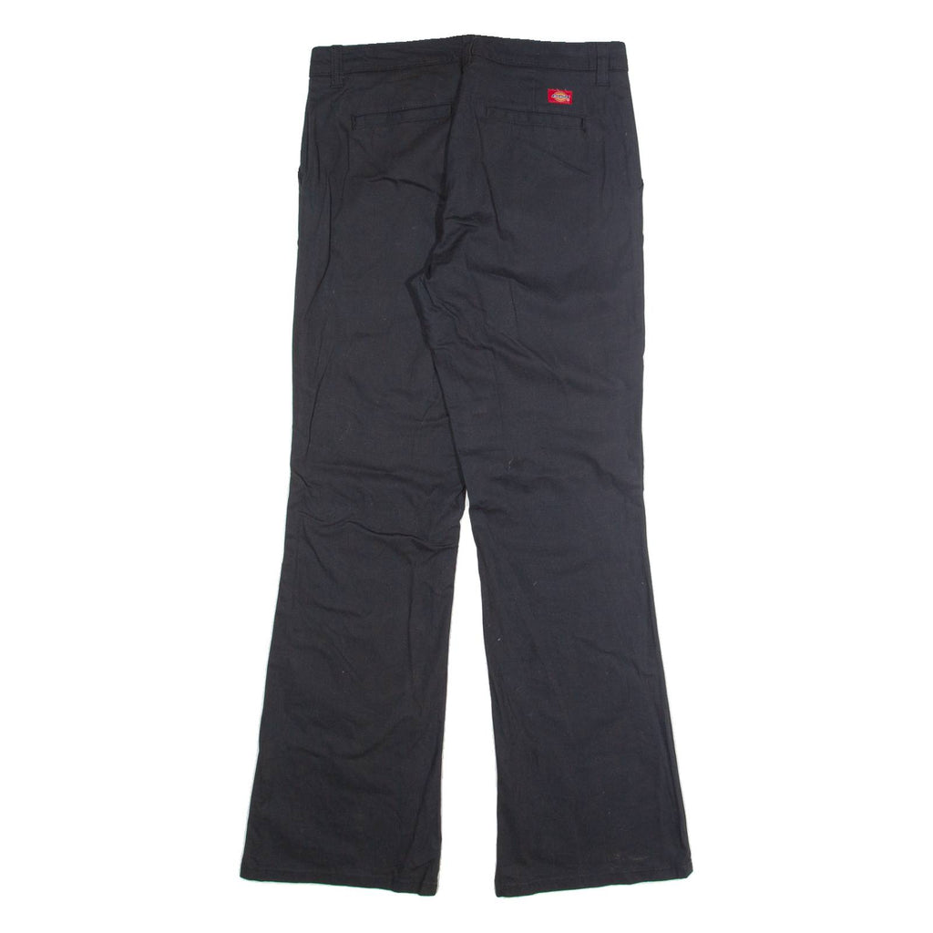 DICKIES Womens Trousers Black Regular Bootcut W32 L32