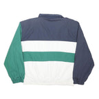 CHAPS RALPH LAUREN Mens Navy White Green Colourblock Track Jacket XL Polyester