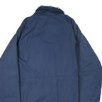 WOOLRICH Mens Blue Cotton Blend Jacket L Plain Zip Pocketed Classic Fit