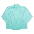 ARA MODELL Womens Bardot Blouse Blue Collared Long Sleeve L
