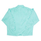 ARA MODELL Womens Bardot Blouse Blue Collared Long Sleeve L