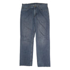 CARHARTT Mens Blue Regular Fit Straight Leg Denim Rinse W38 L34 Workwear Jeans