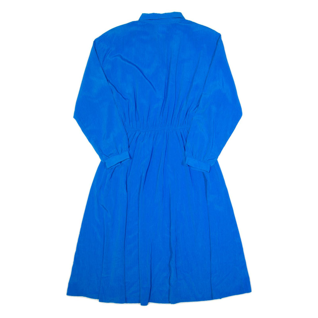 KAY BRANDON Womens Day Dress Blue Long Sleeve Long M