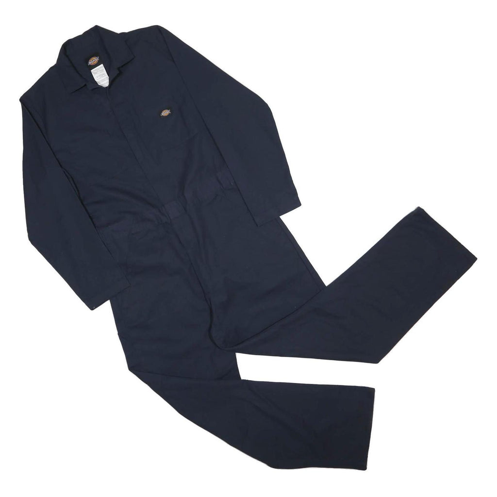 DICKIES Mens Navy Blue Cotton Blend Classic Dungarees M W34 L30 Workwear