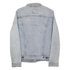 LEVI'S Womens Blue Denim Cotton Blend Jacket L Button Closure Classic Style