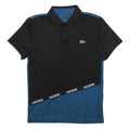 LACOSTE Mens Black & Blue Polo Shirt XS Sport Short Sleeve Logo Ultradry