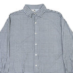 LOTUS Mens Black & White Check Shirt XL Cotton Button Down Casual Formal