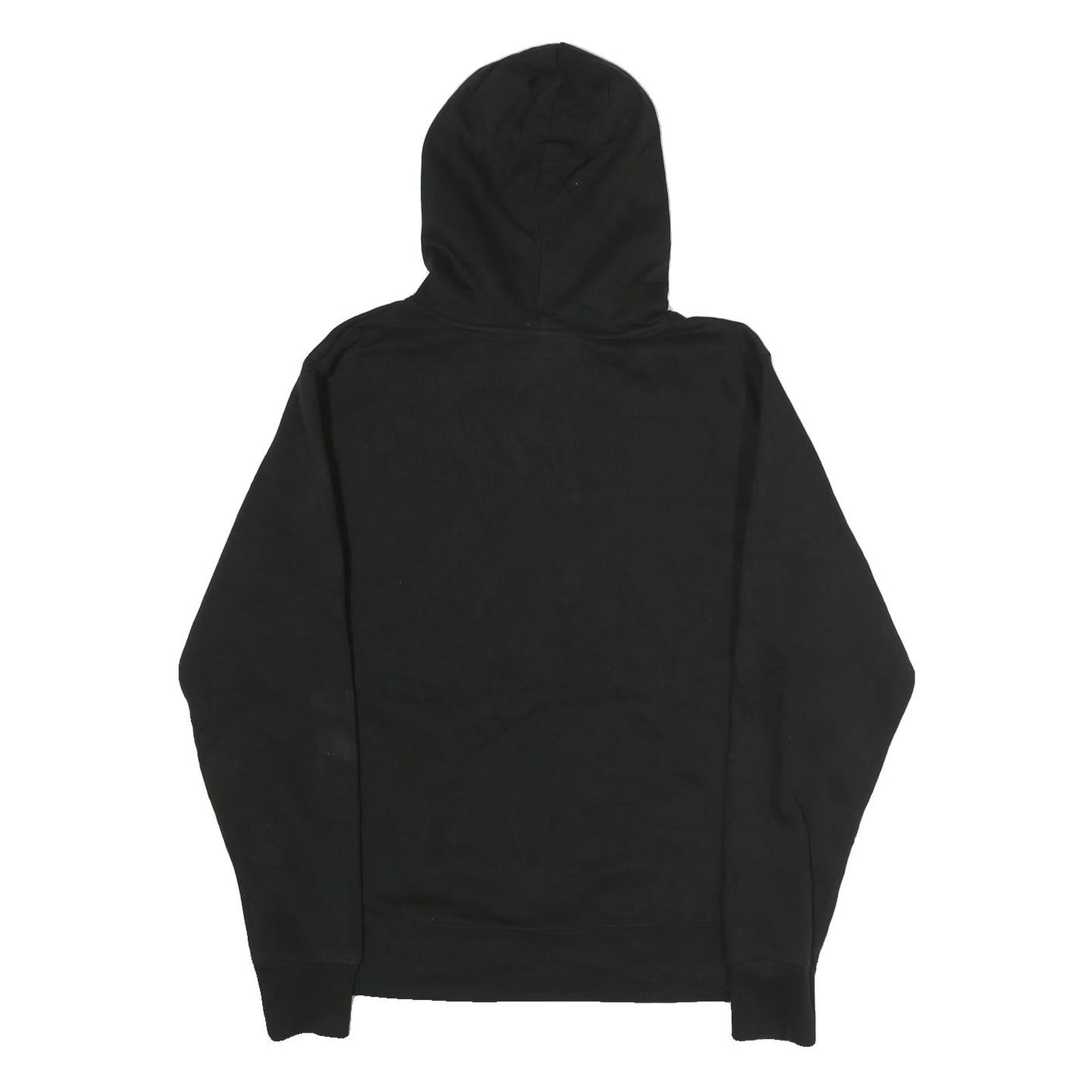 FILA Womens Black Hoodie S Cotton Pullover Sweatshirt Logo Print