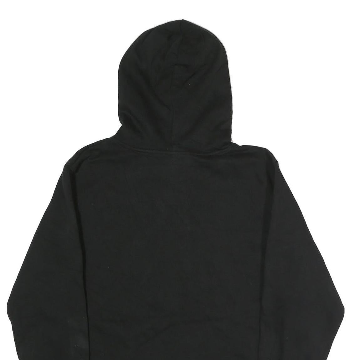 FILA Womens Black Hoodie S Cotton Pullover Sweatshirt Logo Print