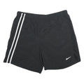 NIKE Mens Black Sports Polyester Casual Shorts 2XL W38 Elastic Waistband