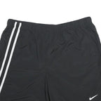 NIKE Mens Black Sports Polyester Casual Shorts 2XL W38 Elastic Waistband