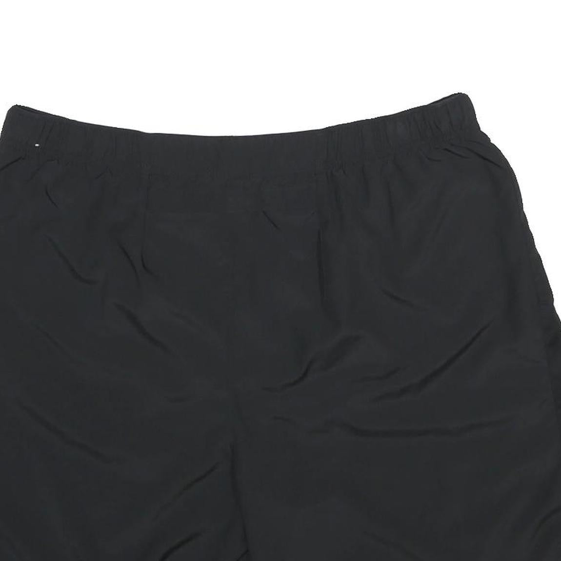 NIKE Mens Black Sports Polyester Casual Shorts 2XL W38 Elastic Waistband