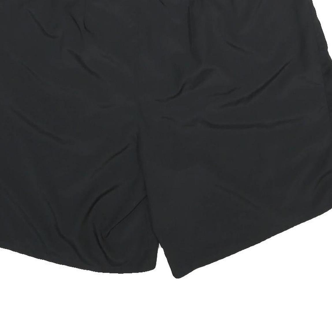 NIKE Mens Black Sports Polyester Casual Shorts 2XL W38 Elastic Waistband