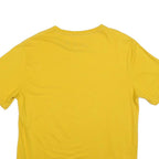 CONVERSE Mens Yellow Graphic T-Shirt XL Short Sleeve Crew Neck Casual Cotton