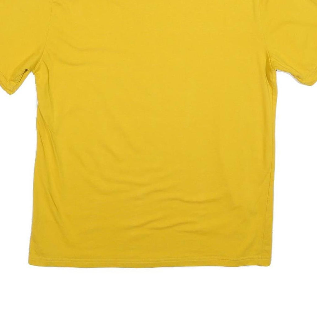 CONVERSE Mens Yellow Graphic T-Shirt XL Short Sleeve Crew Neck Casual Cotton