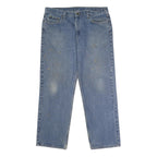 CARHARTT Mens Classic Blue Denim Jeans W40 L30 Zip Closure Relaxed Fit