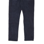 LEVI'S Mens Slim Navy Blue Cotton Blend Trousers W30 L27 Zip Closure