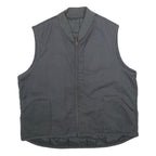 DICKIES Mens Black Cotton Blend Quilted Jacket XL Workwear Zip Pockets