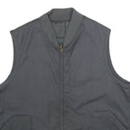 DICKIES Mens Black Cotton Blend Quilted Jacket XL Workwear Zip Pockets