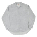 LEVI'S Mens Blue & White Striped Shirt 2XL Cotton Blend Long Sleeve Casual
