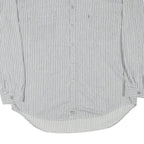 LEVI'S Mens Blue & White Striped Shirt 2XL Cotton Blend Long Sleeve Casual