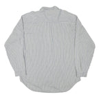 LEVI'S Mens Blue & White Striped Shirt 2XL Cotton Blend Long Sleeve Casual