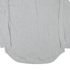 LEVI'S Mens Blue & White Striped Shirt 2XL Cotton Blend Long Sleeve Casual