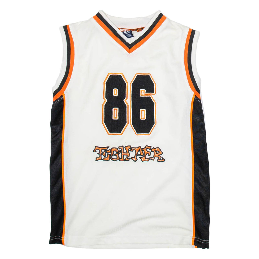 HERE AND THERE Mens Vest White Sleeveless V-Neck S