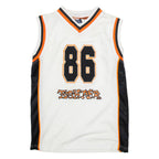 HERE AND THERE Mens Vest White Sleeveless V-Neck S