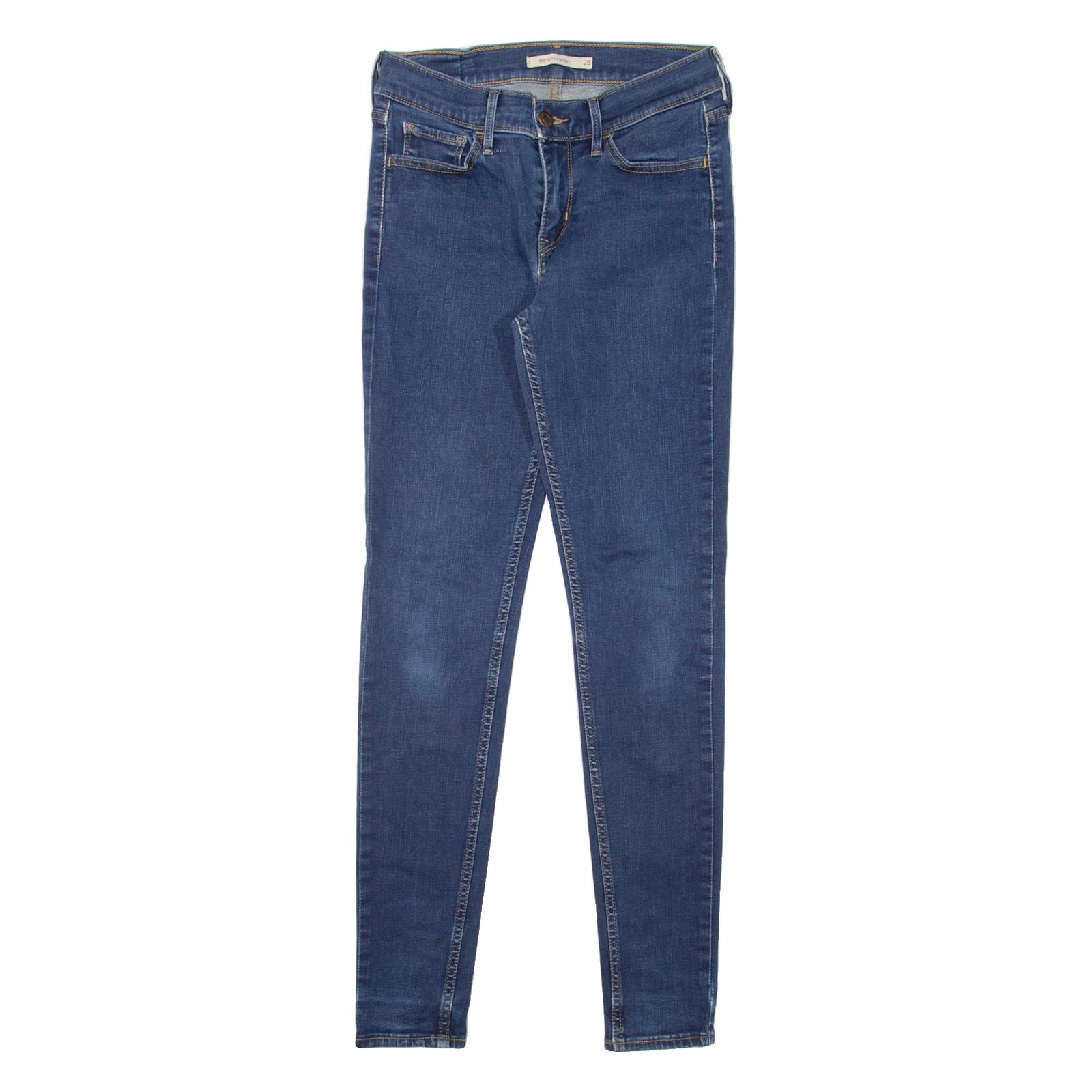 LEVI'S 710 Womens Jeans Blue Slim Skinny W25 L30