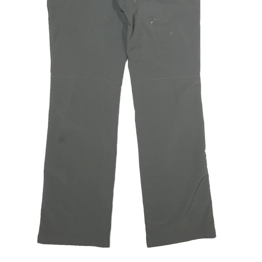 POLARINO Womens Polyester Blend Green Regular Fit Straight Leg Trousers W32 L34