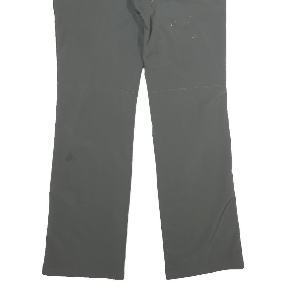 POLARINO Womens Polyester Blend Green Regular Fit Straight Leg Trousers W32 L34