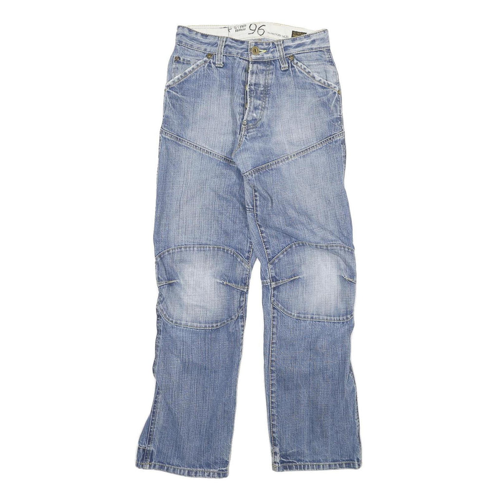 G-STAR Mens Jeans Blue Relaxed Straight Denim Medium W26 L29 Button Closure