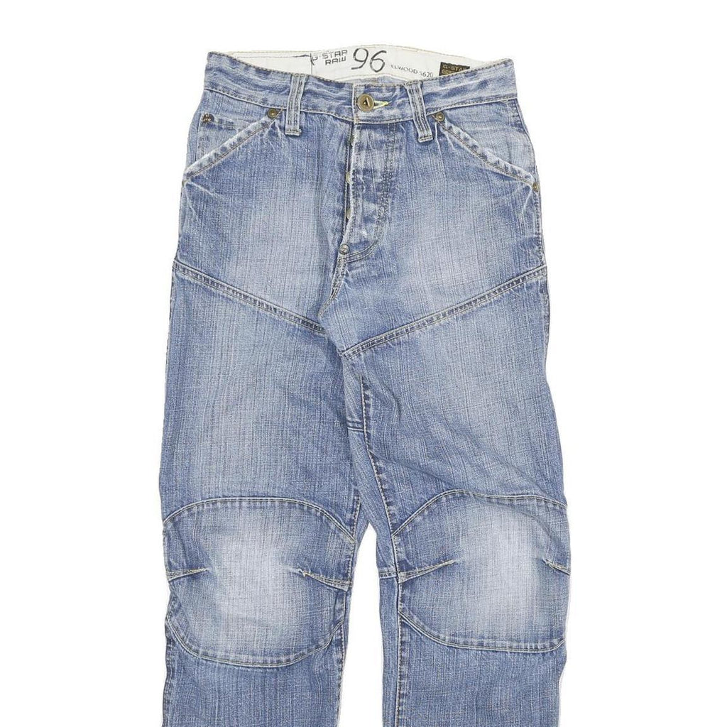 G-STAR Mens Jeans Blue Relaxed Straight Denim Medium W26 L29 Button Closure