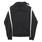 PUMA Womens Black & White Track Jacket L Polyester Blend Zip Athletic Sportswear